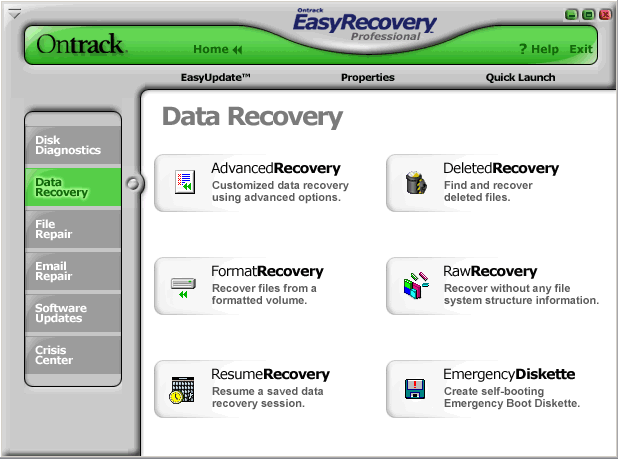 Просто восстановить данные с Easy Recovery
