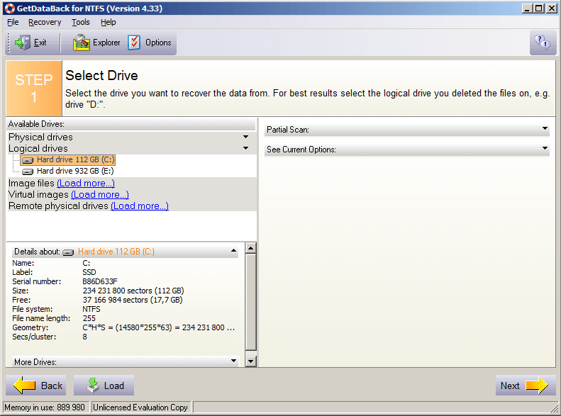 восстанавливаем информацию и файлы в GetDataBack NTFS